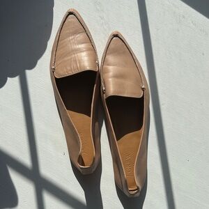 J. Crew Women's Beige Leather Flats
